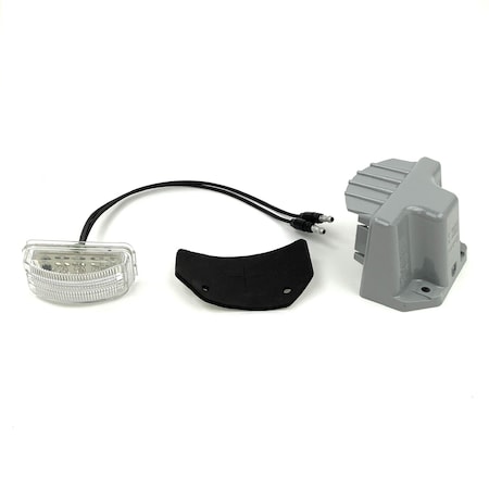 Truck-Lite 15 Series, Led, 3 Diode, License Light, Rectangular, Gray Bracket Mount, Hardwired, .180 Bullet 15054